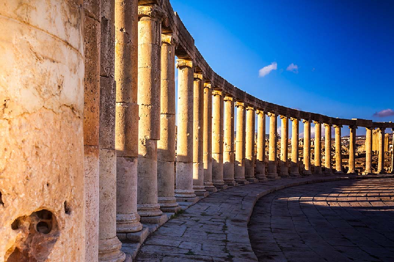 Plaza Ovalada | Oval Plaza de Jerash | Vamos Viajando